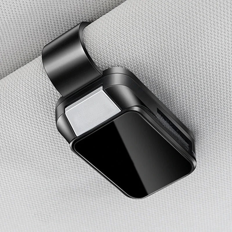1PC Car Sun Visor Glasses Clips Interior Eyeglasses Storage Holder Compact Storage Auto Interior Accessory with Alloy Buckle