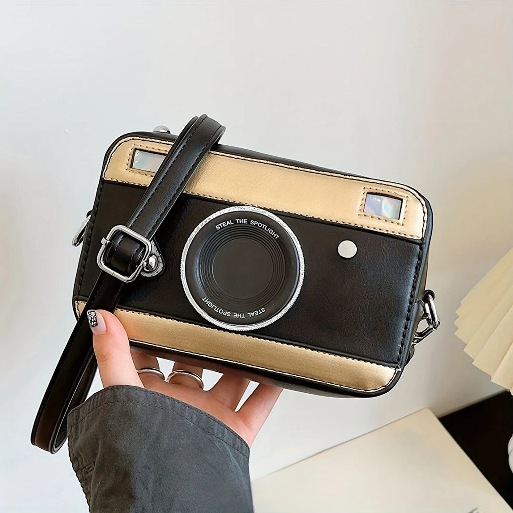 Personalized and Creative Mini Camera Bag Retro Crossbody Versatile Bag Niche Box Bag  Fresh Chain Small Square Bag