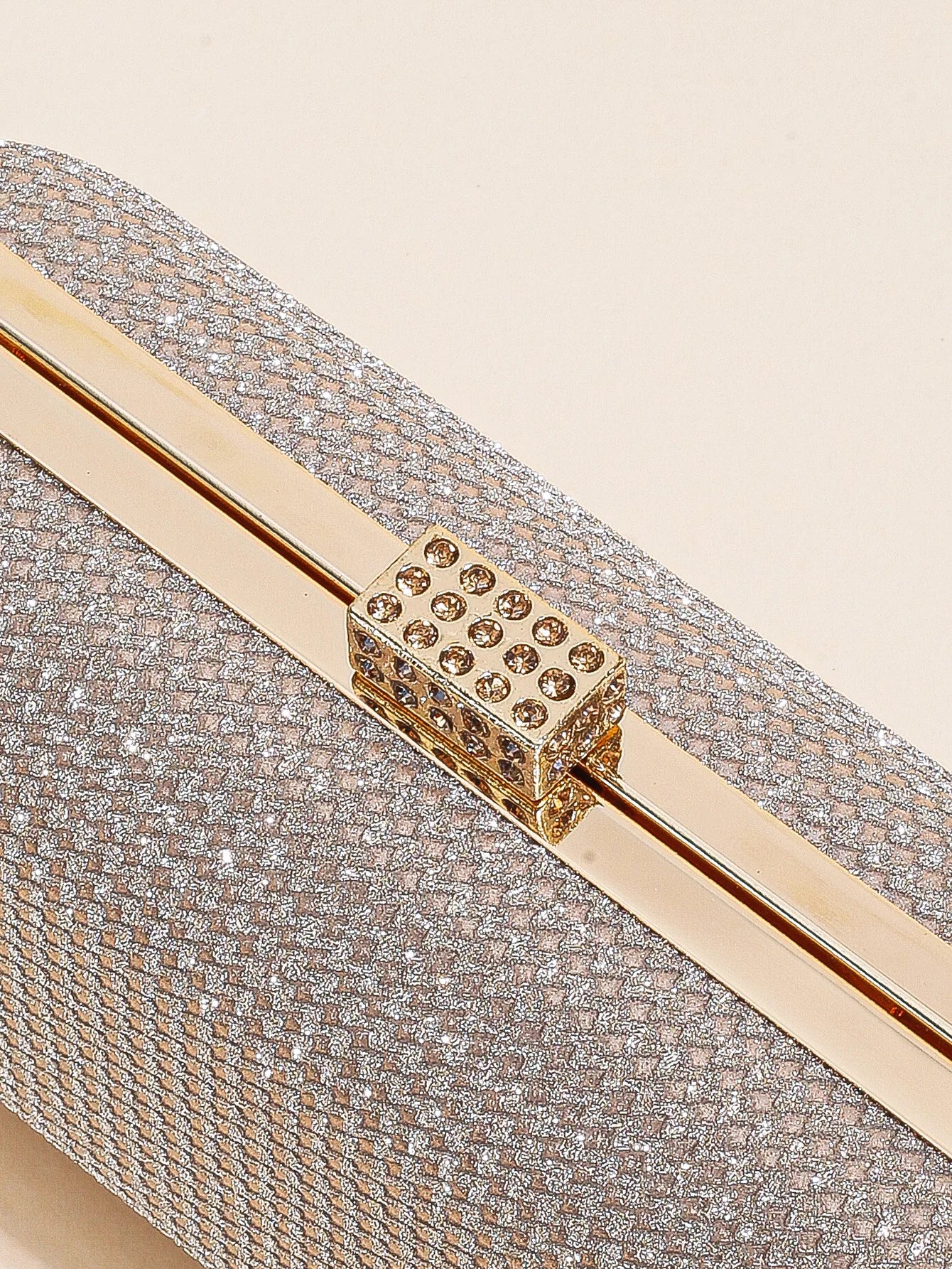 1PC Sliver Sparkling Women Evening Purses Clutch Bag，Rhinestone Formal Party Clutches， Wedding Purses  Prom Handbags