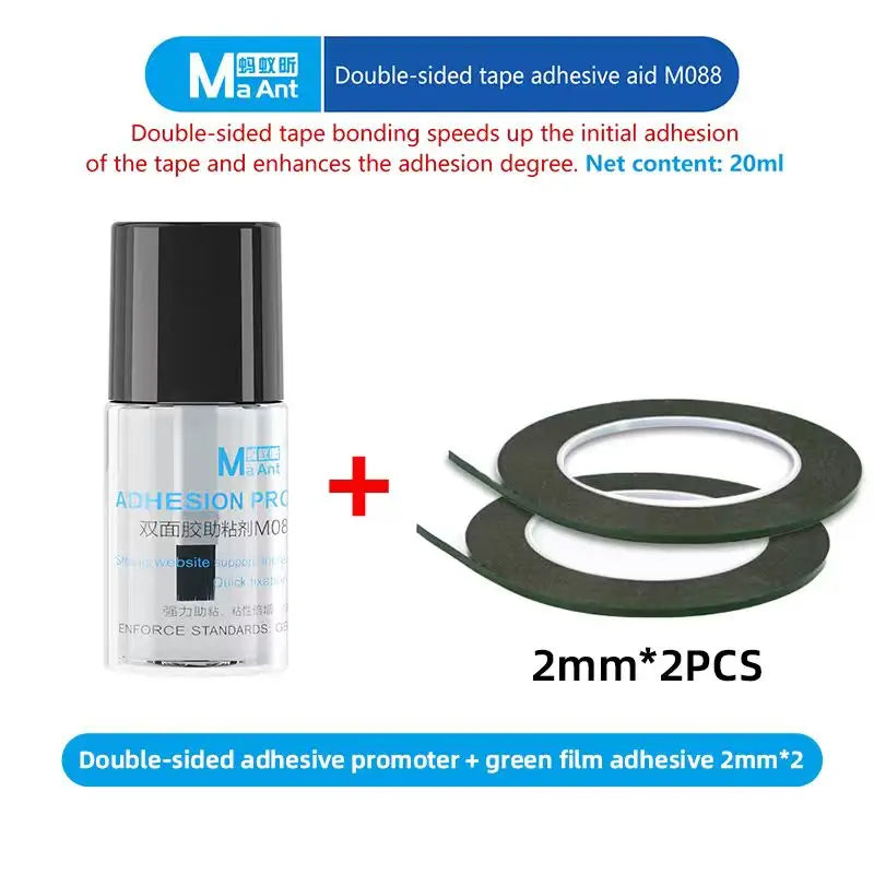 MaAnt M088 Double Sided Tape Primer 20ml Strong Adhesive Enhancer Fast Bonding for Phone Repair Universal Sticky Glue