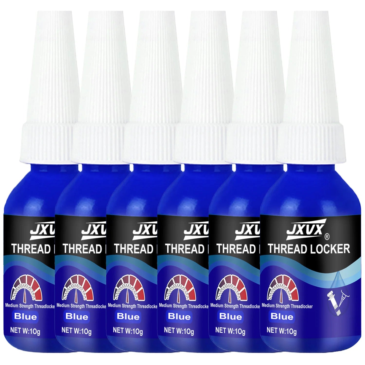 Threadlocker Blue/Red removable Universal Threadlocking compound Anaerobic adhesive Sealant For Bolts/Nuts/Fasteners - Prevents Loosening/Corrosion, oil-resistant, high-temperature resistant Assemblies.