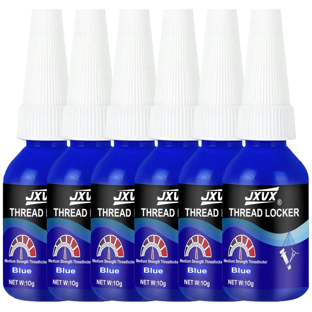 Threadlocker Blue/Red removable Universal Threadlocking compound Anaerobic adhesive Sealant For Bolts/Nuts/Fasteners - Prevents Loosening/Corrosion, oil-resistant, high-temperature resistant Assemblies.