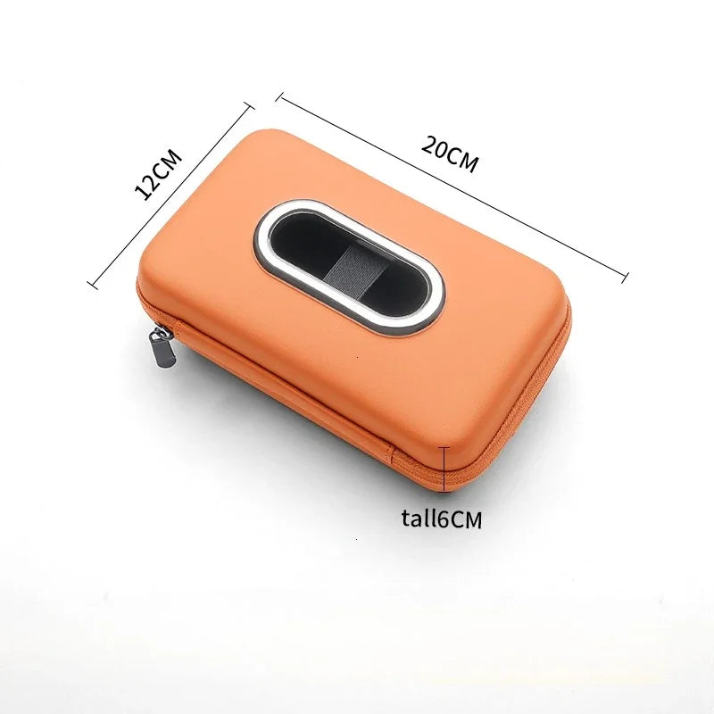 Car Mounted Tissue Box Drawer Box Creative Car Armrest Box Backrest Hanging Multifunctional Sun Visor Four-color Tissue Bag