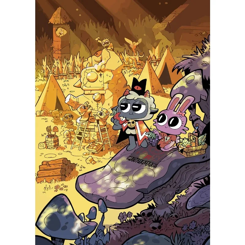 Classic Video Game Cult of The Lamb Anime Adventure Posters Print Canvas Painting Modern Wall Art Kids Bedroom Home Decor Gift