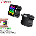 VR Robot USB C Wireless CarPlay Adapter for Apple IOS Android 2 IN 1 Plug&Play Android Auto AI Smart Box Cars from 2018