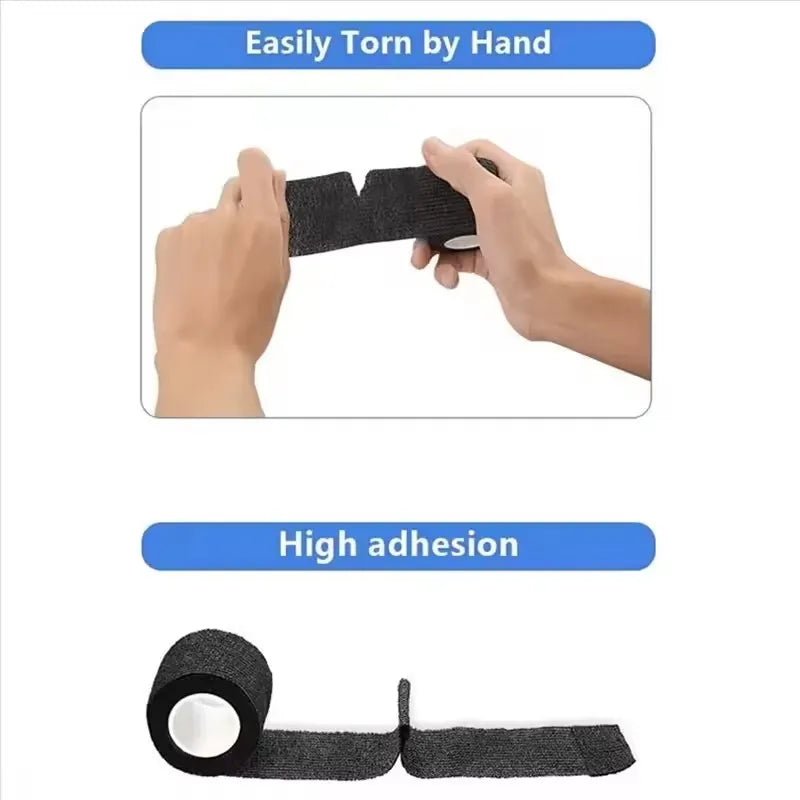 6PCS Pet Self-Adhesive Bandage Waterproof Elastic Breathable Tearable Animal Wound Care Fixation Wrap Tape for Dogs Cats Paw