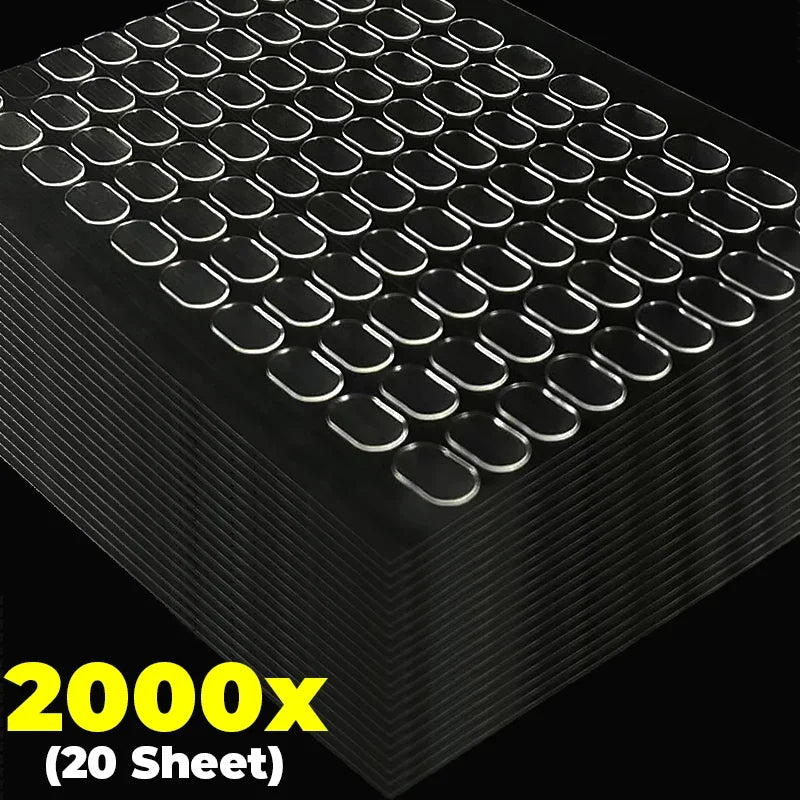 2000/100x Double-sided Self-Adhesive Dots Removable No Trace Sticky Patch Gel Glue Pads for Poster Dolls Fixed Sticker DIY Craft