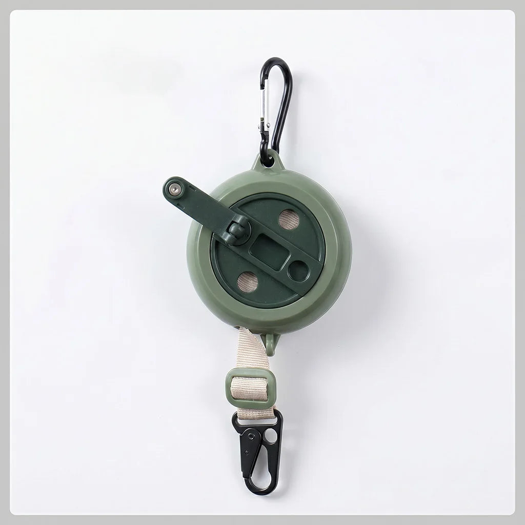 Portable Travel Clothesline 4.1M with 41 Hanging Holes Windproof Anti-Slip No-Drill Laundry Line for Car Hotel Camping Indoor