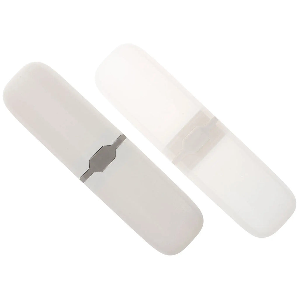 2Pcs Toothbrush Cover Travel Storage Box Compact Lightweight Holder for Toothbrush Toothpaste on The Go Hygienic Protection