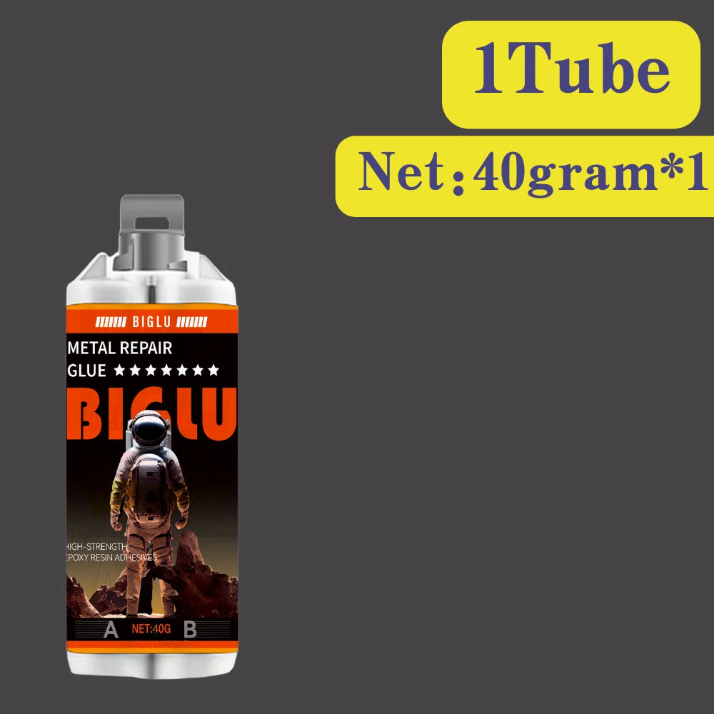 BIGLU Metal Repair Glue High Strength AB Casting Adhesive Cold Welding Heat Resistance Magic Sealant Industrial Repair Agent