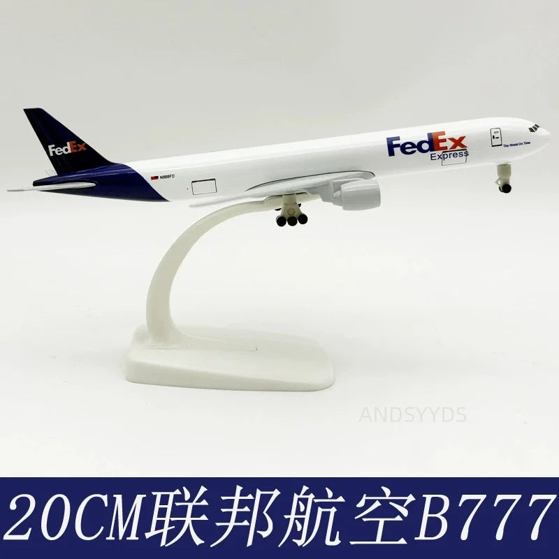 Toys Diecast Alloy 20cm Airplane B777 Series Airways Plane Model With Base Adult/Children Enthusiast Gift Ornament