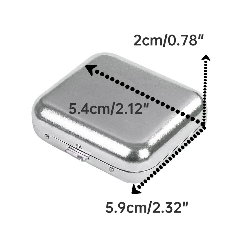 1pc Portable Ashtray, Metal Pocket Ashtray, Windproof Ashtray With Lid, Stainless Steel Car Ash Tray For Car