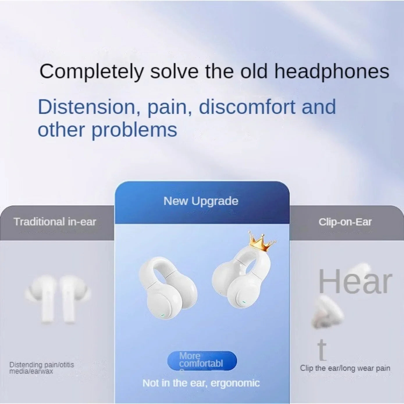 for xiaomi iphone AAA+ Quality Bone Conduction Wireless Headphones Bluetooth Gaming Headsets Noise Canceling Sport Earphones