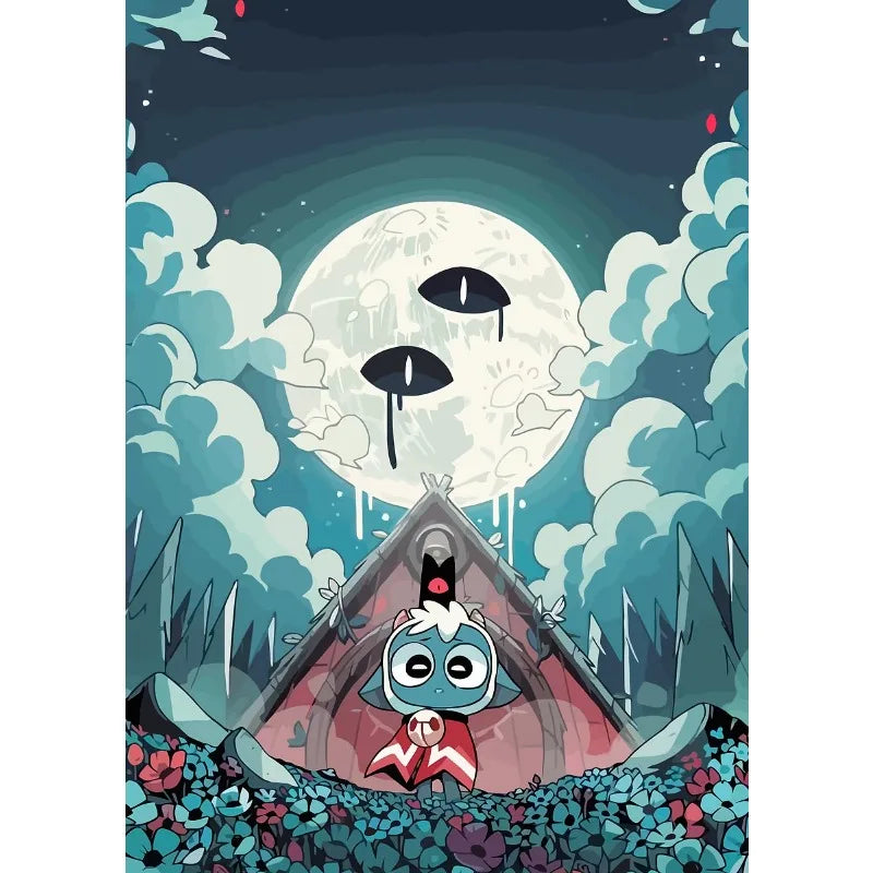 Classic Video Game Cult of The Lamb Anime Adventure Posters Print Canvas Painting Modern Wall Art Kids Bedroom Home Decor Gift