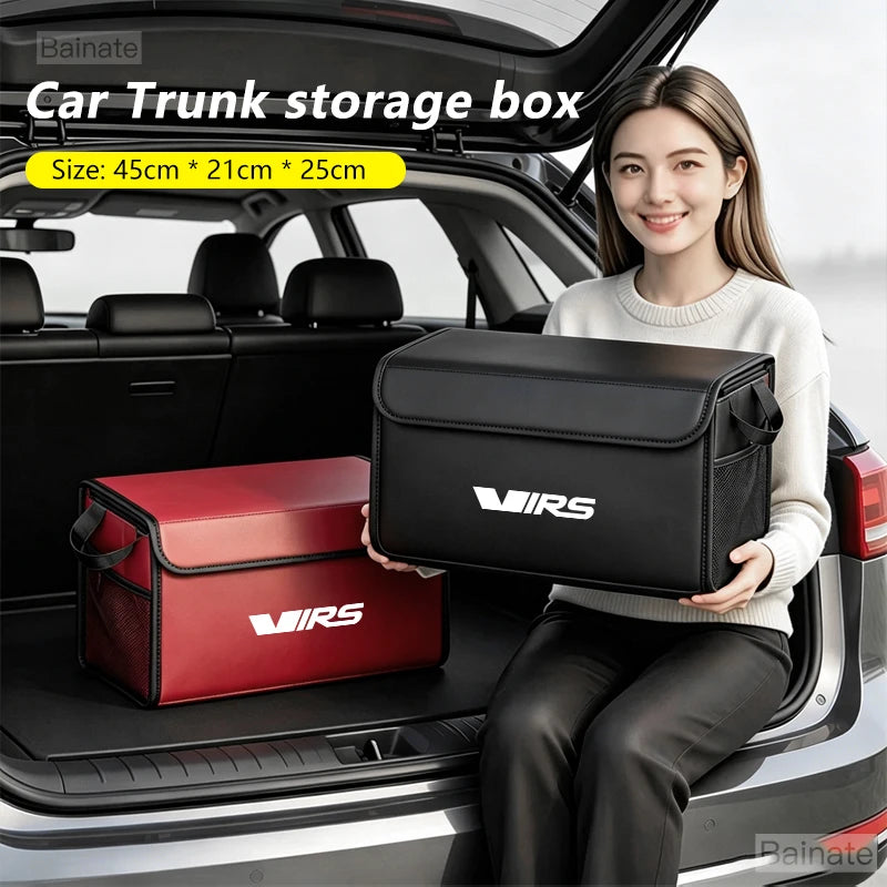 Car Trunk Foldable Storage Box, For Skoda VRS Kodiaq Superb Octavia Karoq, Multi-Functional Folding Interior Storage Accessories
