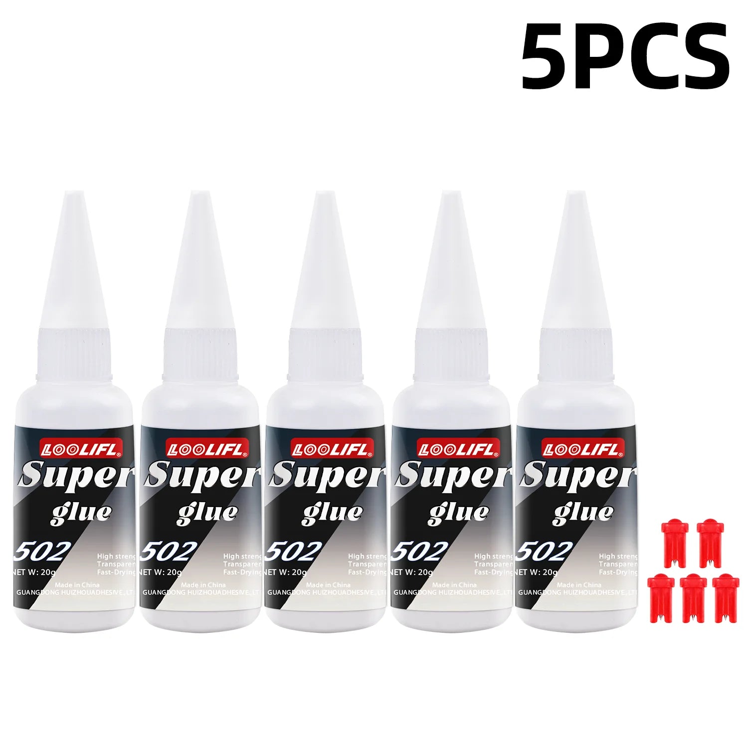20ml 502 Glue Super Strong Instant Adhesive Fast Drying Cyanoacrylate Glue for Metal Plastic Wood Ceramic
