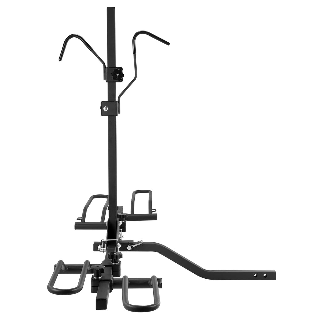 SucceBuy Hitch Mount Bike Rack 2-Bike Platform Style 80 LBS Max Capacity for 1.25-/2-inch Receiver Bike Carrier for Car