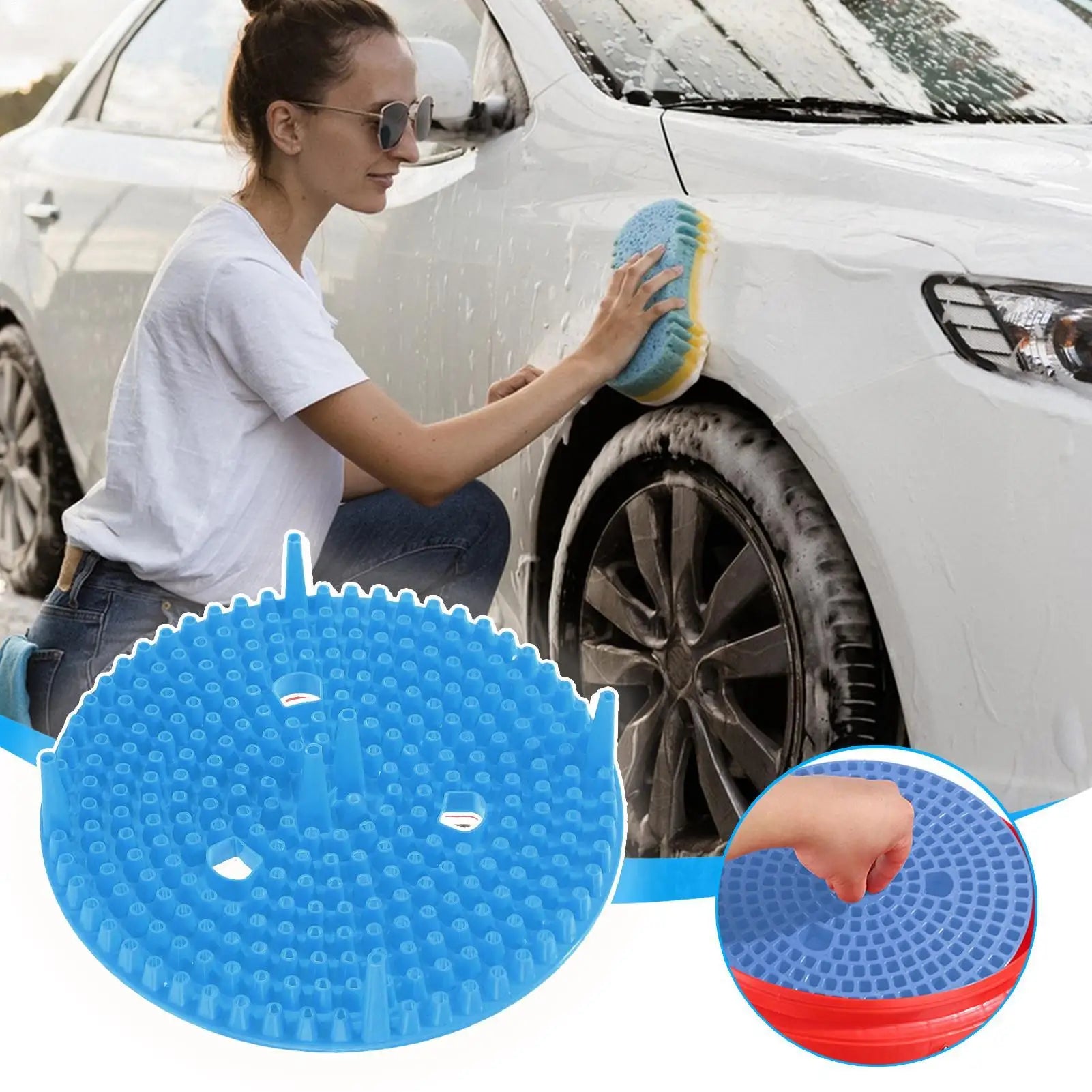 Bucket Dirt Trap Car Wash Bucket Sand Filter Screen Bucket Dust Filter Gravel Block Multifunctional Car Wash Cleaning Tools