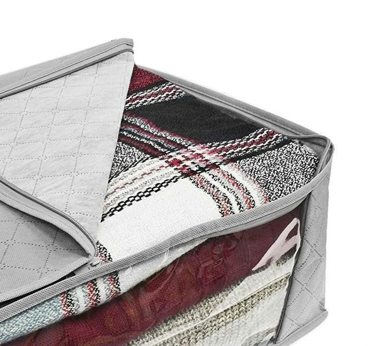 1pcs Non Woven Fabric Folding Clothes Storage Bag Clothes Collecting Case Toys Quilt Blanket Storage Organizer for Home
