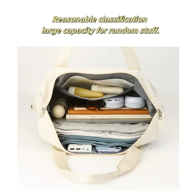 Lightweight Folding Large Capacity Storage Luggage Bag Universal Wheel Travel Luggage Bag Sports Wet and Dry Separation Yoga Bag