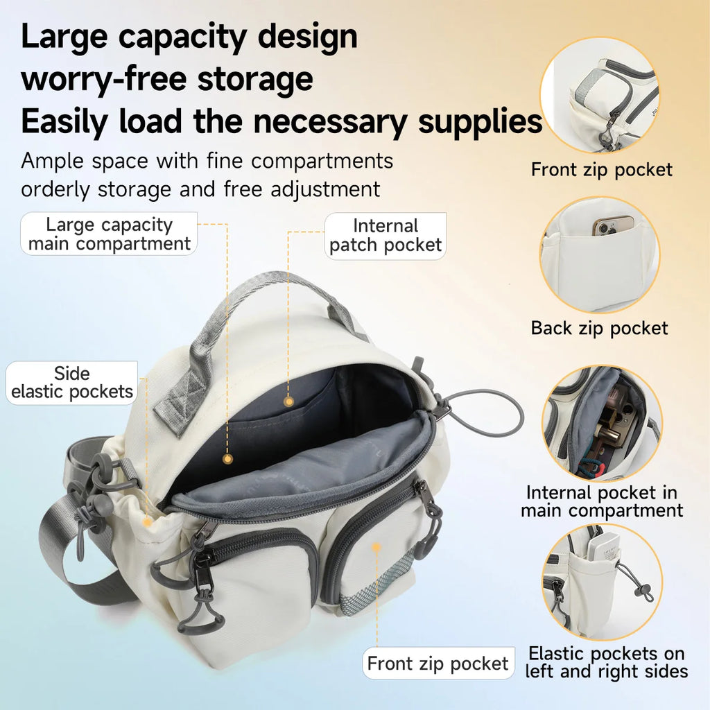 Tigernu Women Bags Casual Crossbody Bags Light Beige Bags Girls Shoulder Bags Female Commuting Bags Sling Bags Messenger Handbag