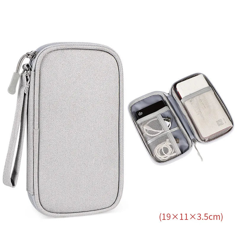 Travel Portable Digital Accessories Storage Bag Organizer of Mobile Phone Bag U Disk Charging Bank Mobile Data Cable Storage Bag