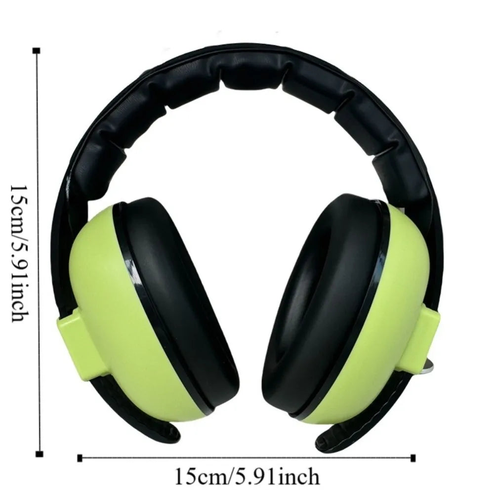 Adjustable Baby Earmuffs Soft Padding Lightweight Design Soundproof Earmuffs Comfortable Fit Safety