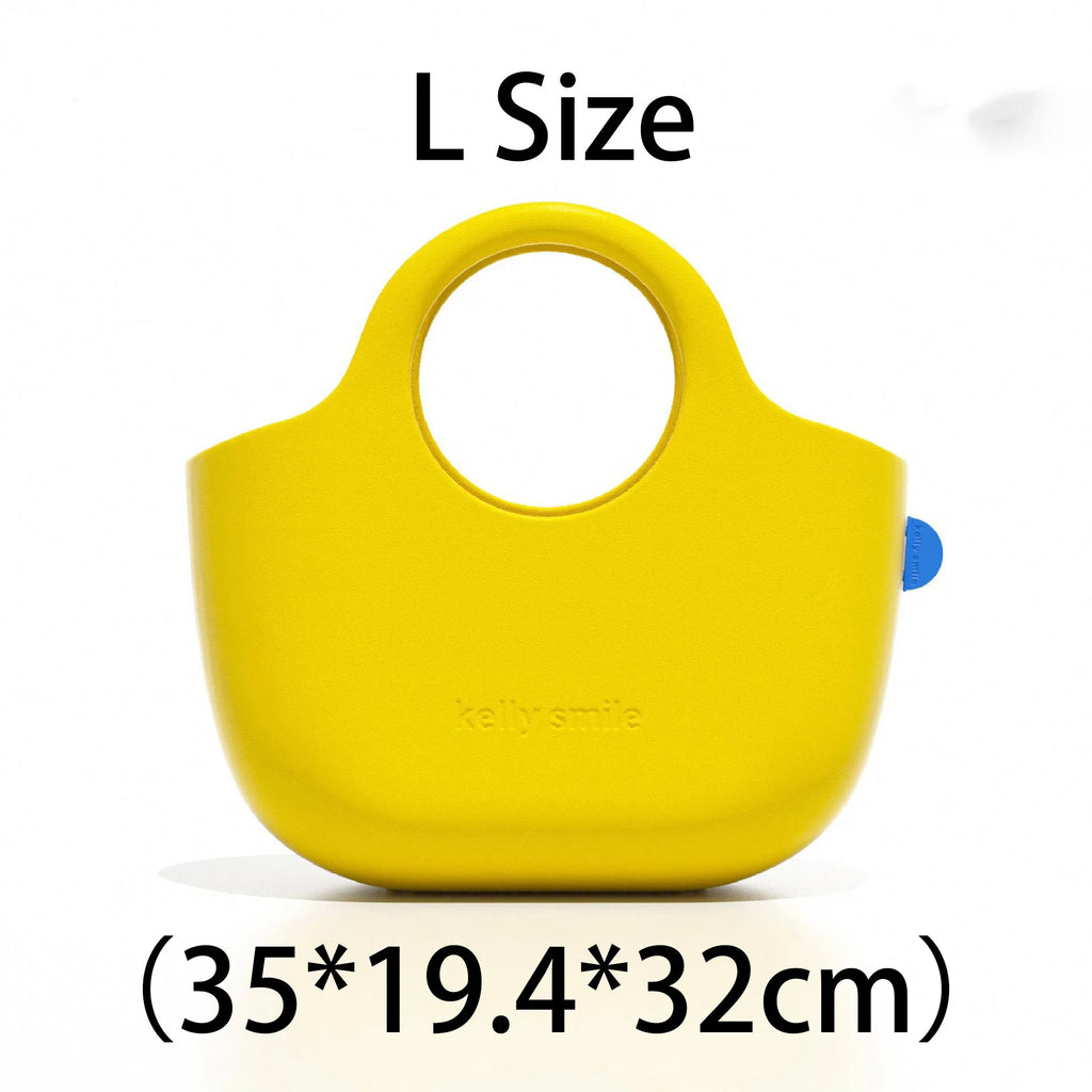 2026 New Fashion Beach Bag Waterproof Swimming Basket Bag EVA High-Capacity Handbag Lightweight Storage Bag Commute Shopping