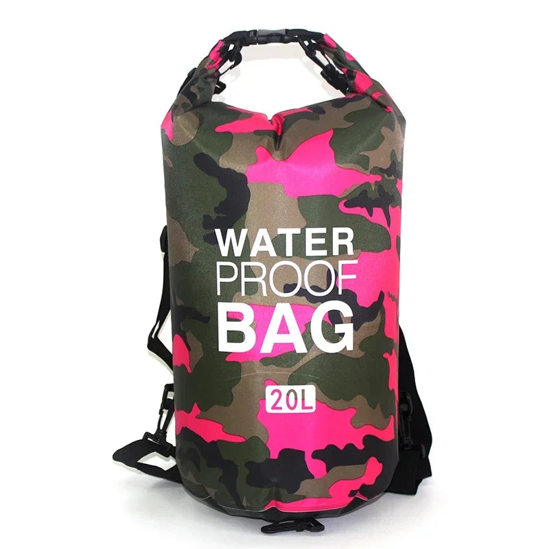 Men's and women's waterproof bags, outdoor sports bags, suitable for swimming, boating, kayaking, rafting and traveling