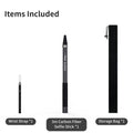 AMagisn 3M Invisible Selfie Stick, Carbon Fiber Extended Monopod 118' for Gopro Max DJI 360 Insta360 X3 X4 Air X5 Accessories