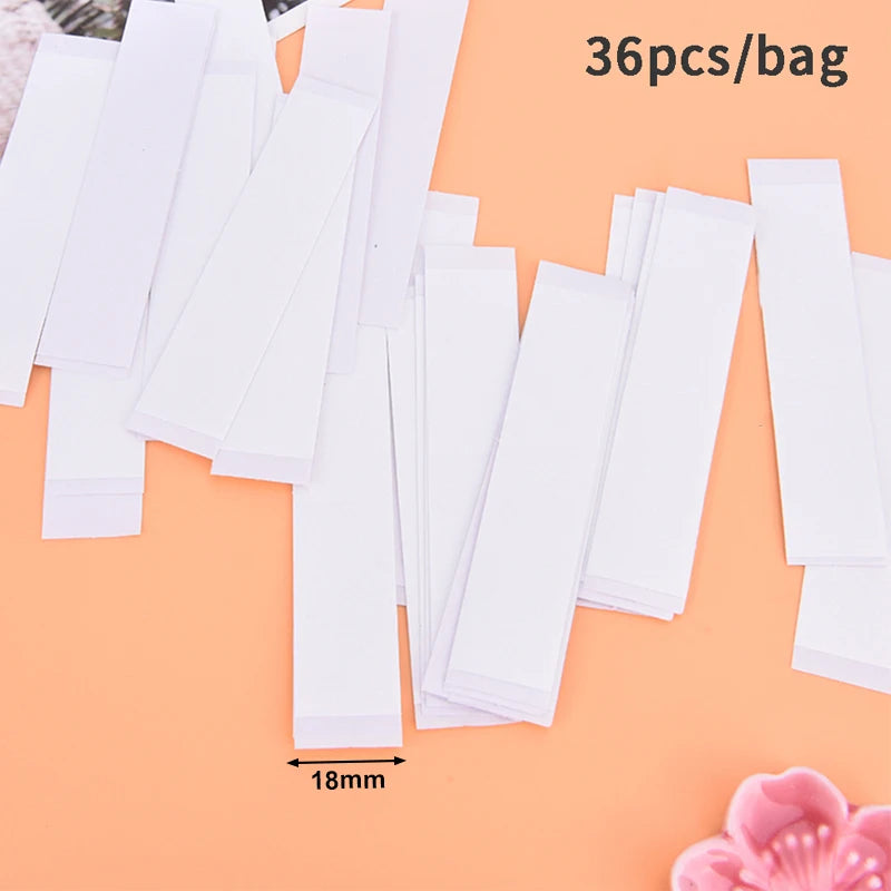 36PCS Transparent Clear Double Sided Tape for Clothing Dress Body Skin Anti-Exposure Adhesive Sticker Strips
