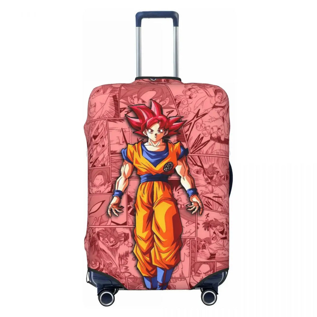 Kid Goku With Dragon Balls Dragon Ball Suitcase Cover Travel Flight Practical Luggage Accesories Protector