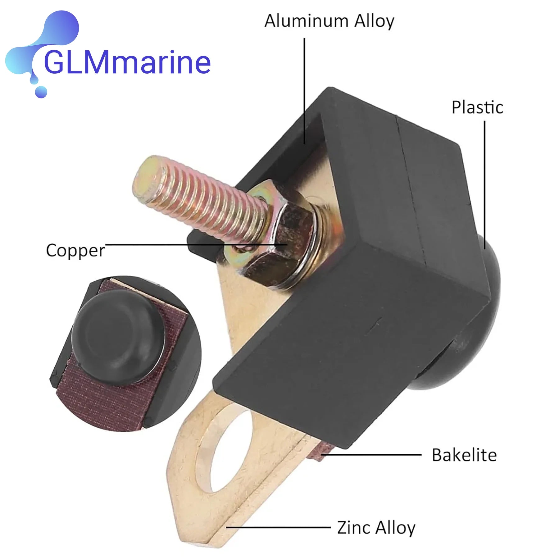 Starter Fuse Assy 90 Amp 88-79023A91 for Mercury MerCruiser 3.0 4.3 5.0 5.7 6.2 7.4 L Marine Engine 79023A91 8M0207795 18-8220