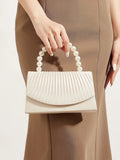 New Satin Dinner Bag High-end Banquet Clutch Bag Dress Fashion Clutch Small Square Bag Metal Chain Shoulder Bags Wedding Part