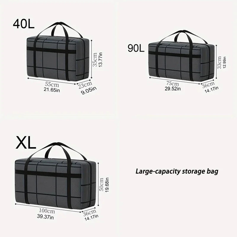 1pc Large-capacity Hand-held Clothes Storage Bag Foldable Dust-proof Non-woven Fabric Packing Bags Bedroom Wardrobe Organizer