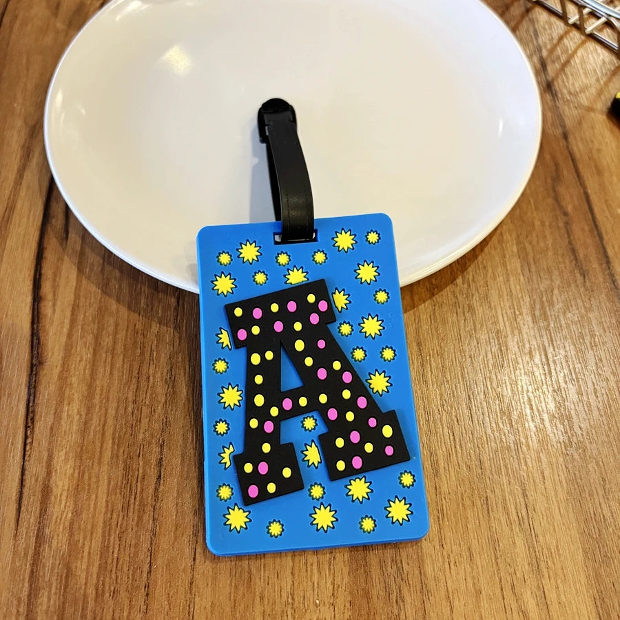 1 piece of capital letter luggage tag, station airport check-in luggage, anti loss identification tag, necessary luggage hanging