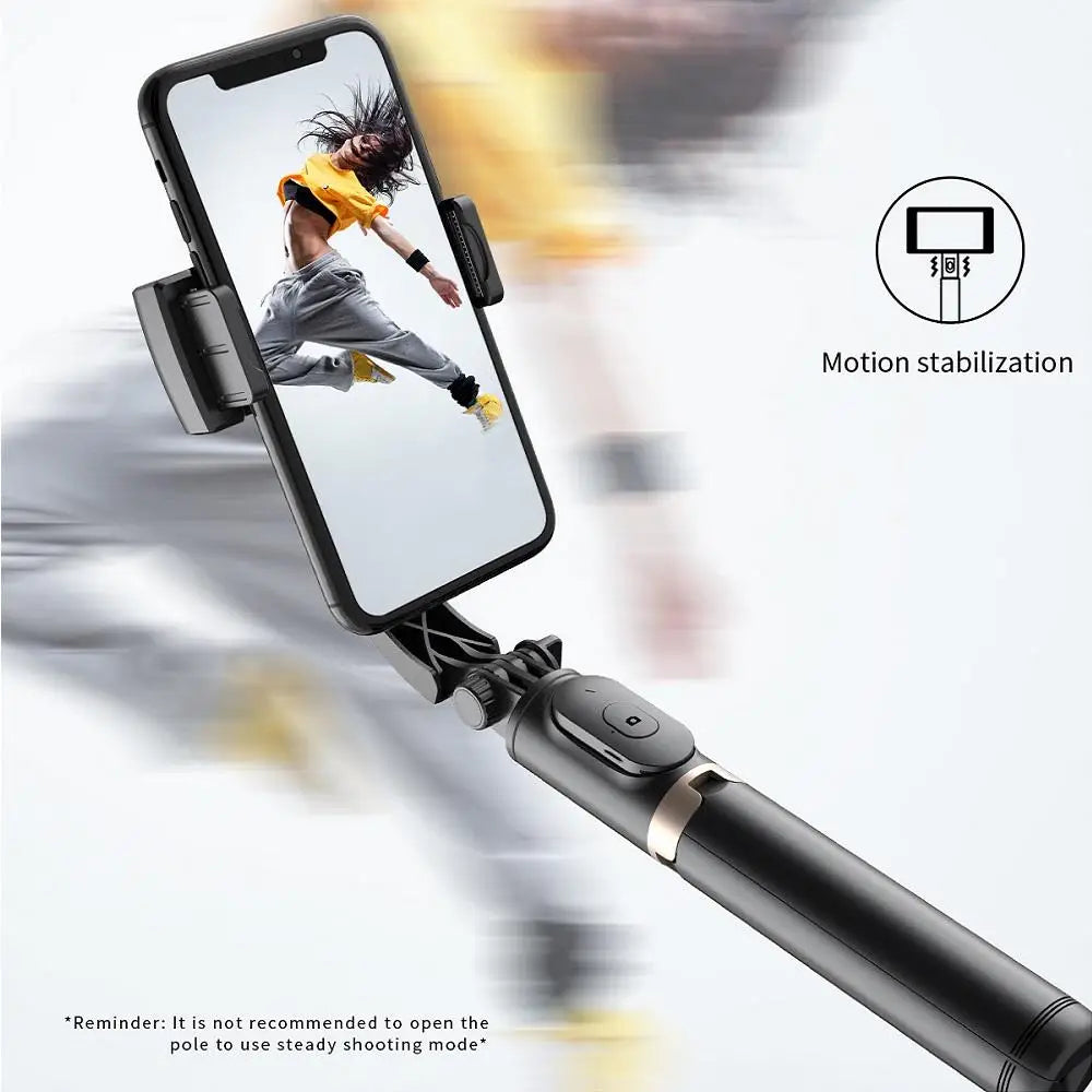 Q08 Bluetooth Handheld Gimbal Stabilizer Selfie Stick Expandable Handheld Monopod Mini Tripod for Android IOS Gimb