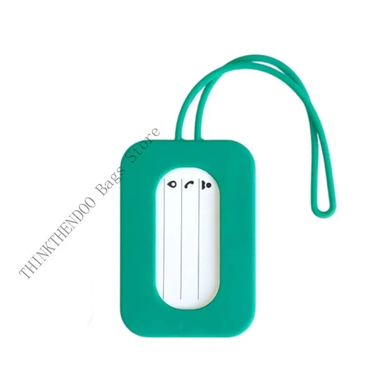 Silicone Airline Luggage Tages for Suitcases Name Labels Suitcase Tages for Travel Bag Case Name Tages Flexible