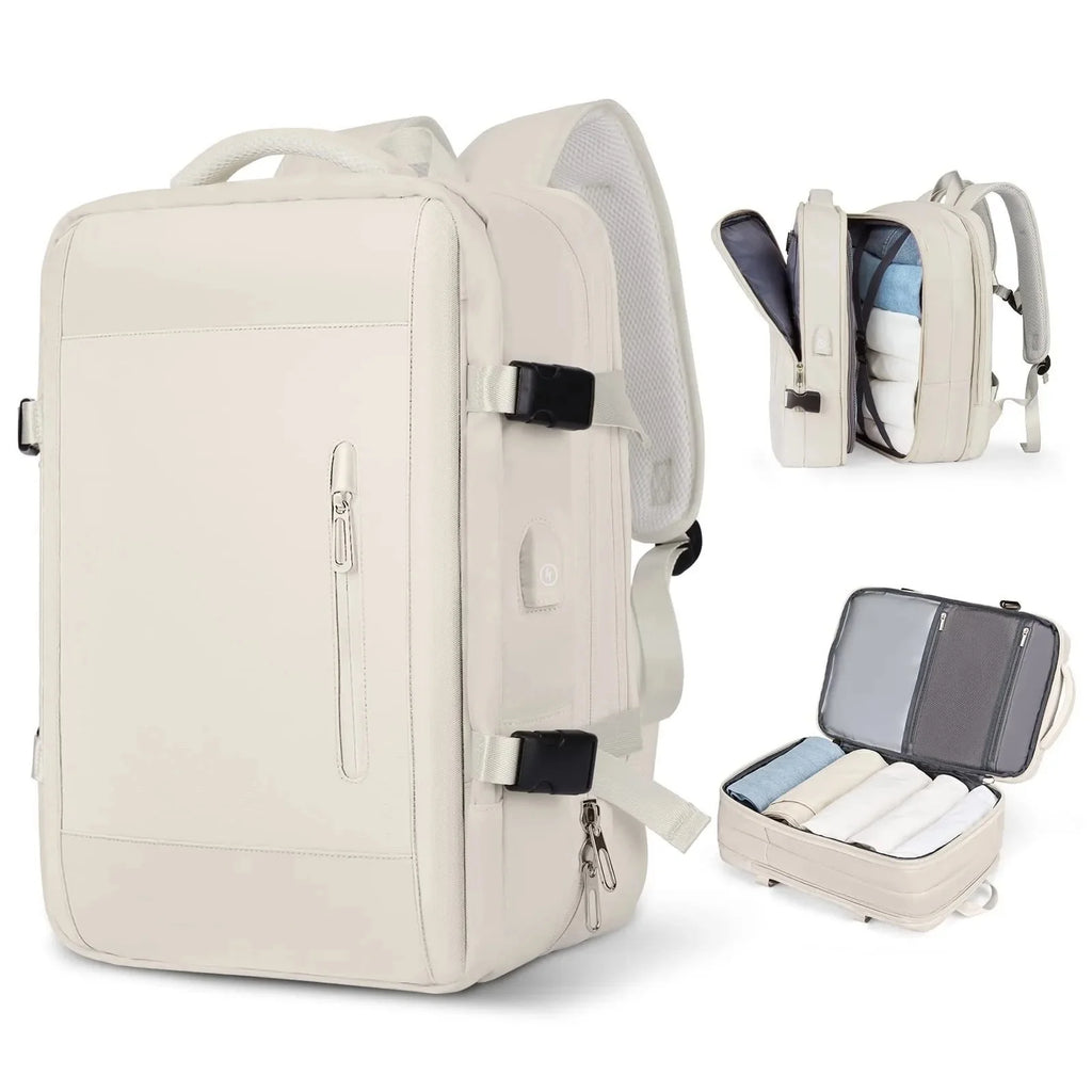 Large Capacity Expandable Travel Backpack Double Shoulder Bag for Business Trips Mountaineering And Computer Carrying