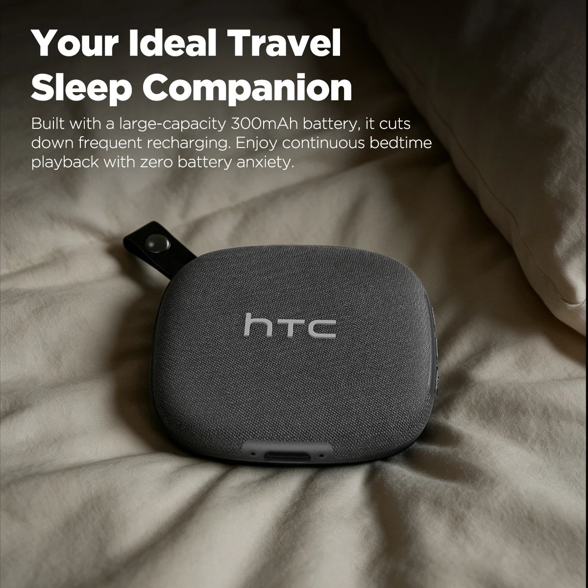 HTC WS01 Sleep Bluetooth Speaker Wireless HiFi Stereo TWS Pairing IPX5 Waterproof Built-in Mic Hands-Free Call for Home Party