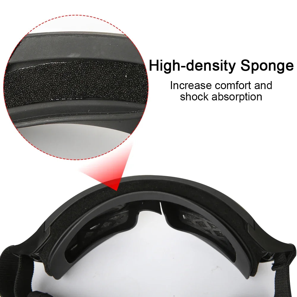 Airsoft Tactical Goggles 1/3 Lens Windproof Dustproof Shooting Motocross Motorcycle Mountaineering Glasses Safe Protection