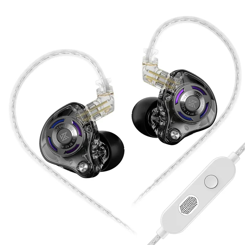 KZ Gale Earphone HIFI Bass Earbud Gaming and Music Headset Super-linear Dynamic Driver Detachable Design