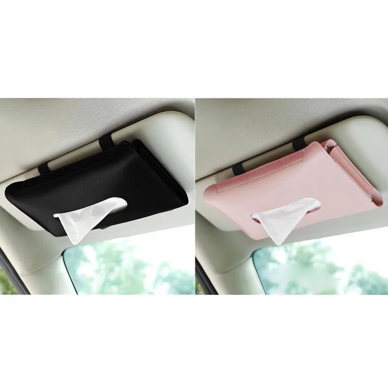 1-4Pcs Car Tissue Box Holder Armrest Paper Towel Storage Bag Organizer For JAC Kia Jeep Lexus Infiniti Isuzu Interior