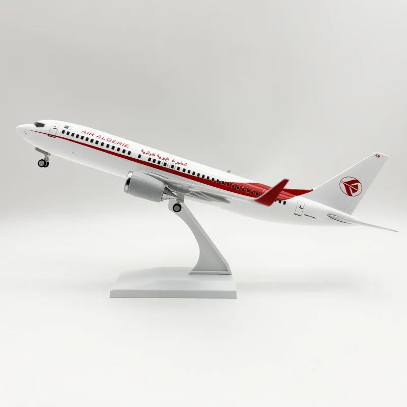 30cm plane b737 air ALGERIE Model airplanes resin Die-cast Toy planes with Wheel Stand for boys Christmas Gifts