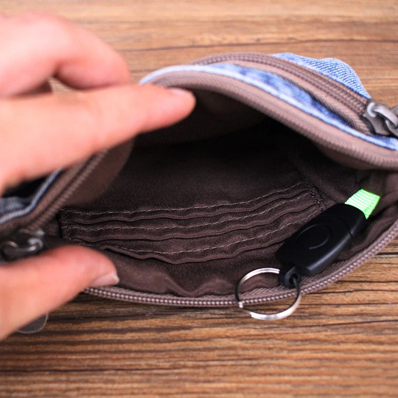 Retro Korean Denim  Coin Purse Women's Summer Casual Fashion Crossbody Handbag Stylish Small Bag Trendy Mobile Phone Bag