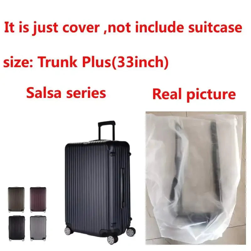 Clear Cover for Rimowa Salsa Luggage Covers with Zipper Luggage protector Transparent PVC Case without Demoulding 810 series