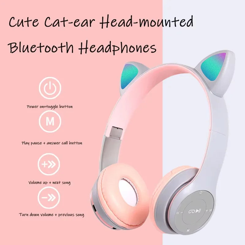 Stereo P47 Headset 5.0 Bluetooth Headset Folding Series Wireless Headset Universal Sports Popular Stereo Gaming Headse