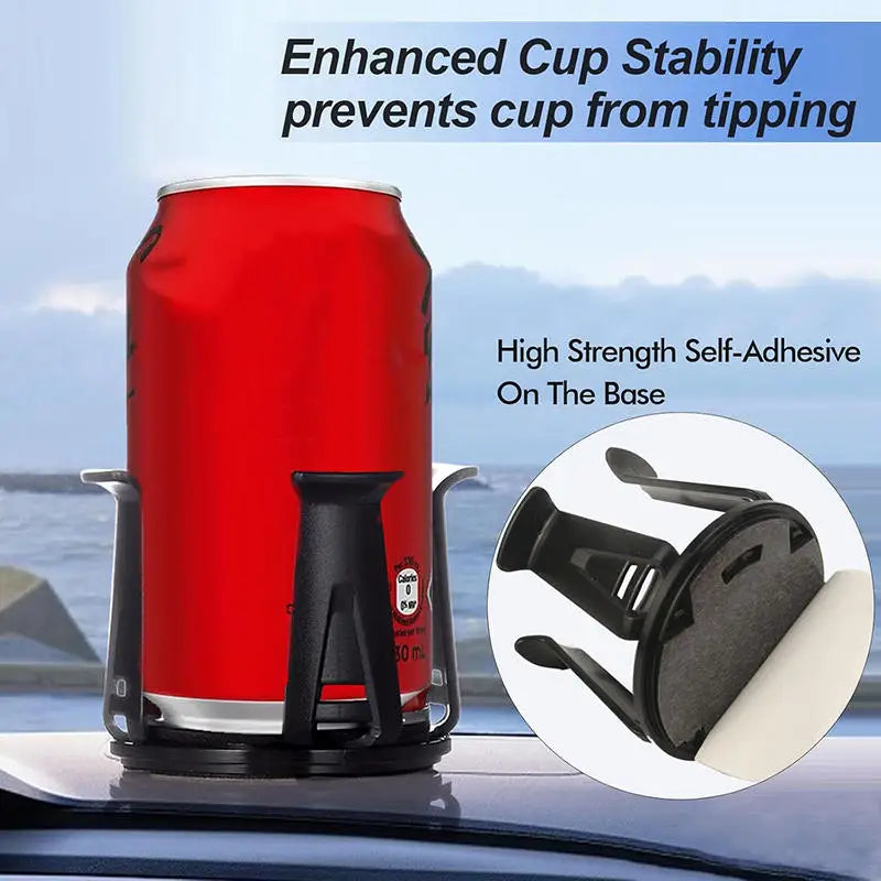 Multifunction Car Beverage Cup Bottle Holder Adhesive Cup Storage Rack Holder Car Drink Rack Auto Interior Accessories Black