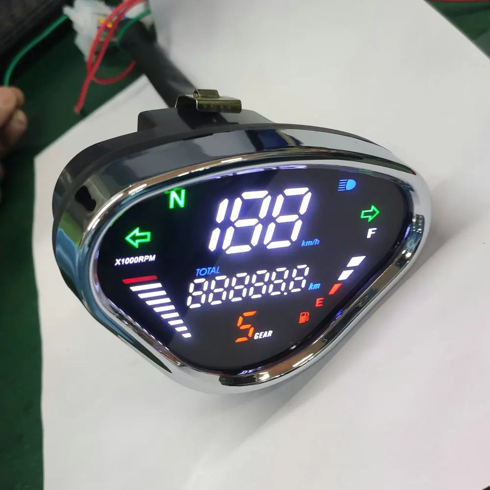 For Honda DAX 70 CT50 CT70 Jialing70 Motorcycle METER DIGITAL Odometer LED Instrument Assembly Adjustable Riding Time