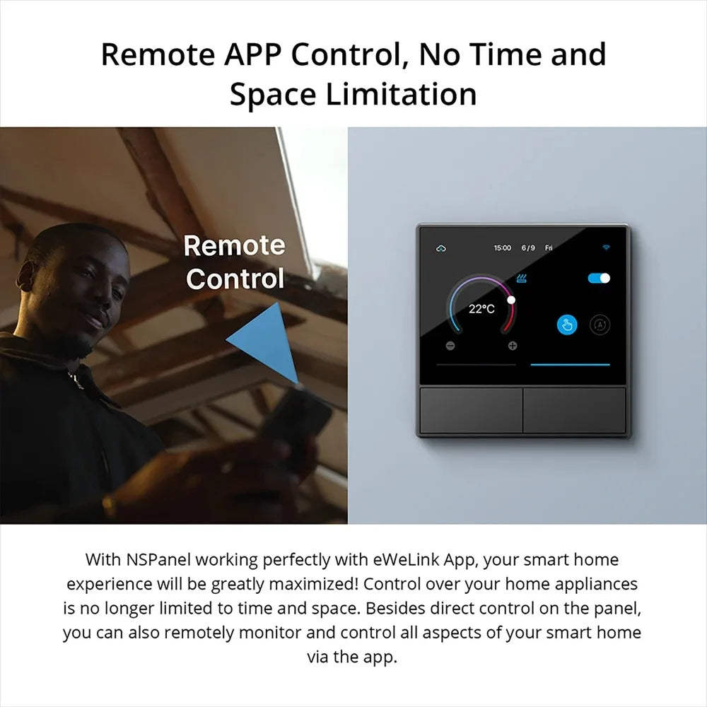 SONOFF NS Panel NSPanel EU/US Smart Home Control Panel Sonoff Wall Switch Supports Voice Assistant Control with Ewelink